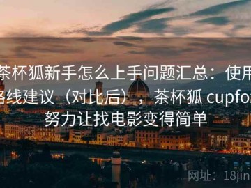 茶杯狐新手怎么上手问题汇总：使用路线建议（对比后），茶杯狐 cupfox 努力让找电影变得简单