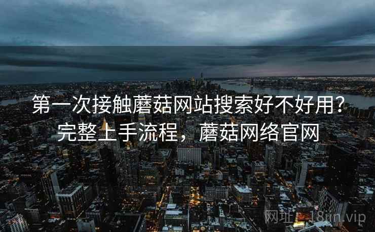 第一次接触蘑菇网站搜索好不好用？完整上手流程，蘑菇网络官网