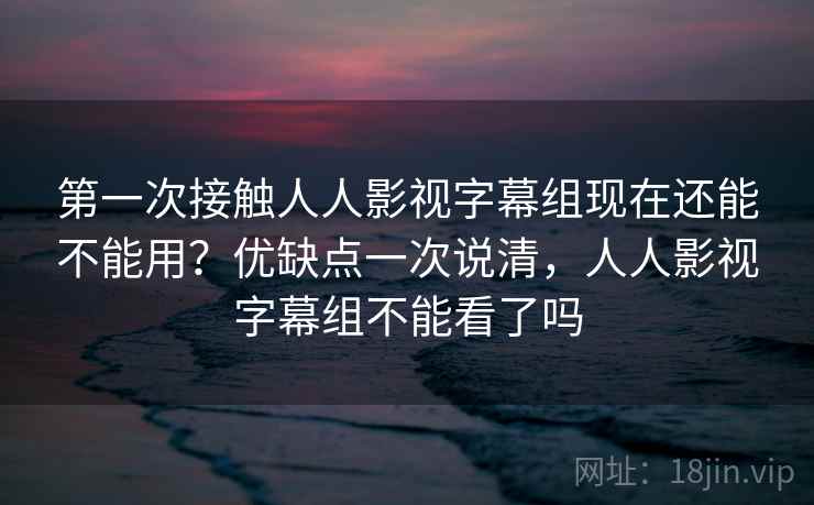第一次接触人人影视字幕组现在还能不能用？优缺点一次说清，人人影视字幕组不能看了吗