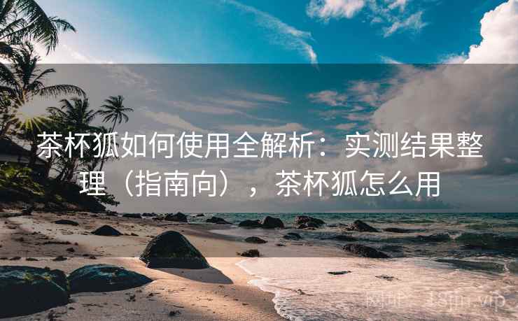茶杯狐如何使用全解析:实测结果整理(指南向),茶杯狐怎么用 茶杯狐如何使用全解析:实测结果整理(指南向),茶杯狐怎么用