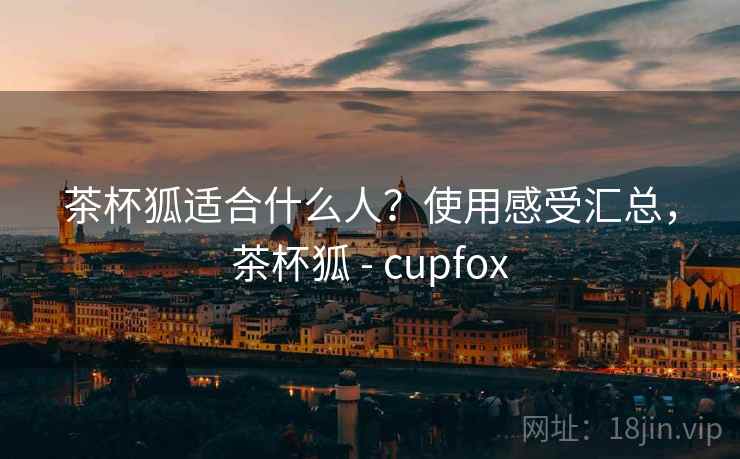 茶杯狐适合什么人？使用感受汇总，茶杯狐 - cupfox